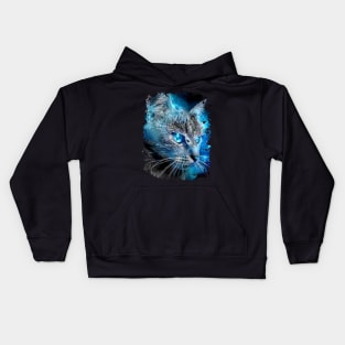 Blue Cat Kids Hoodie